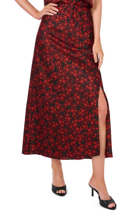 Side Slit Midi Skirt