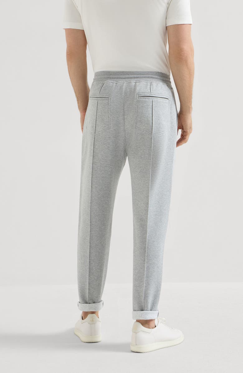 Brunello Cucinelli Double cloth trousers, Alternate, color, Medium Grey