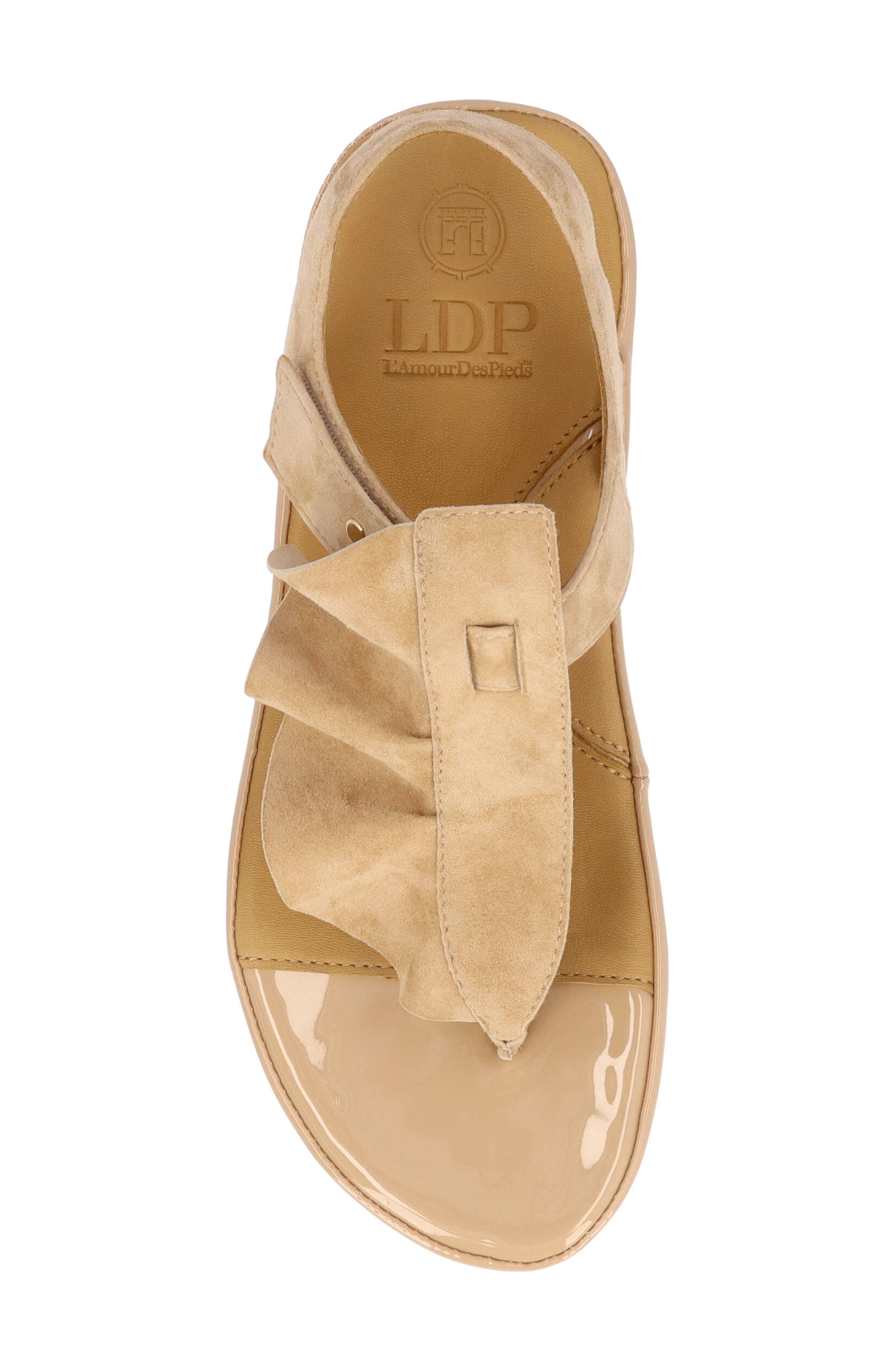 L'Amour des Pieds Vendala Ankle Strap Sandal, Alternate, color, Beige