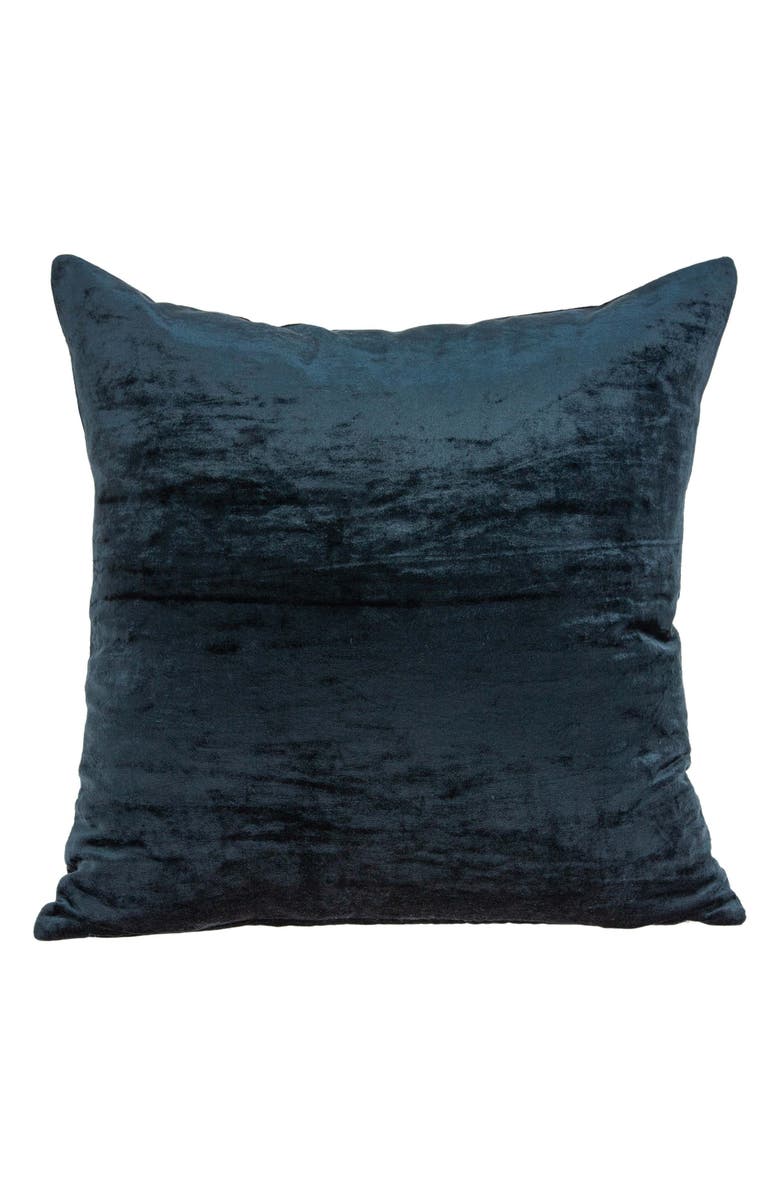 PARKLAND COLLECTION Kyan Square Transitional Throw Pillow, Alternate, color, Dark Blue