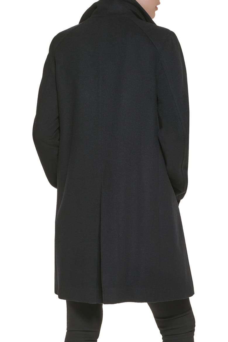 Stand Collar Coat, Alternate, color, BLACK