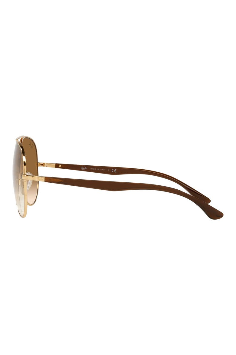 58mm Aviator Sunglasses, Alternate, color, ARISTA/ PINK GRADIENT BROWN