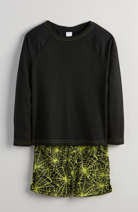 Kids' Two-Piece Henley Short Pajamas (Big Kid)