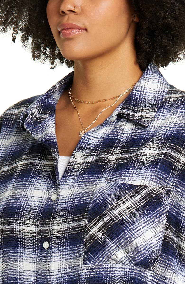 BP. Boyfriend Plaid Shirt, Alternate, color,
