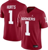 Jordan Brand Men's Jordan Brand Jalen Hurts Crimson Oklahoma Sooners Alumni Player Game Jersey