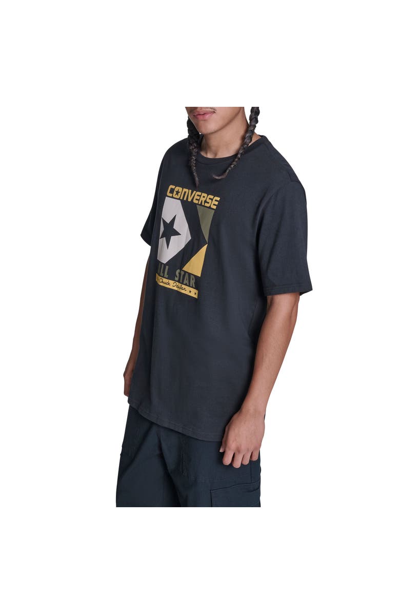 Converse Timeless Boxed Chevron T-Shirt, Alternate, color, Converse Black