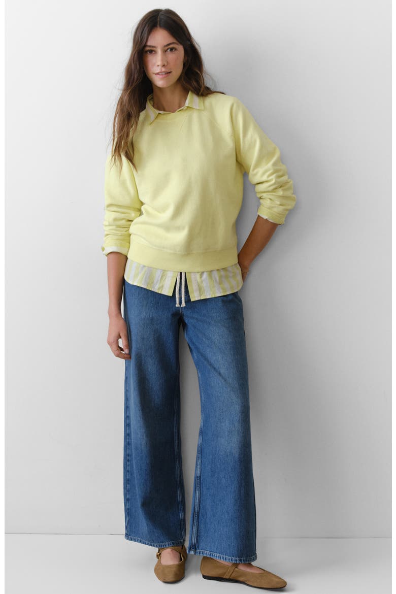 Cloud 9 Fleece Reversible Sweatshirt, Alternate, color, CITRON