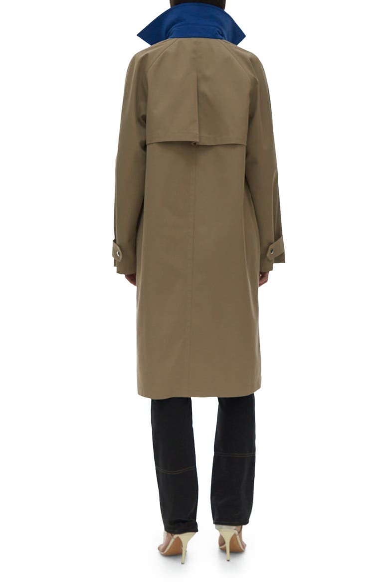 Mac Raincoat, Alternate, color, FATIGUE/ ROYAL BLUE