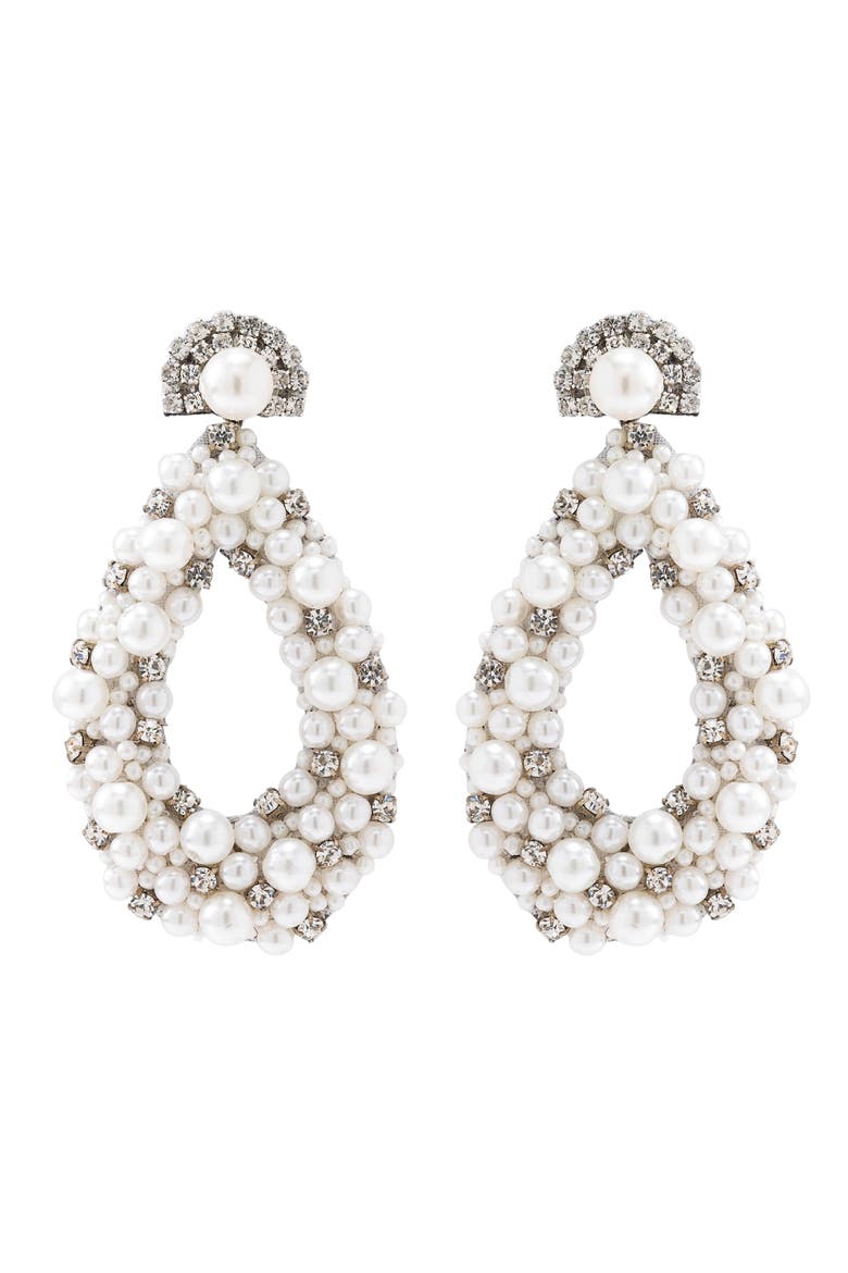 Arabella Drop Earrings, Main, color, IVORY