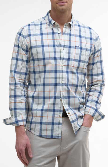 Rawley Tailored Fit Plaid Cotton Button-Down Shirt
