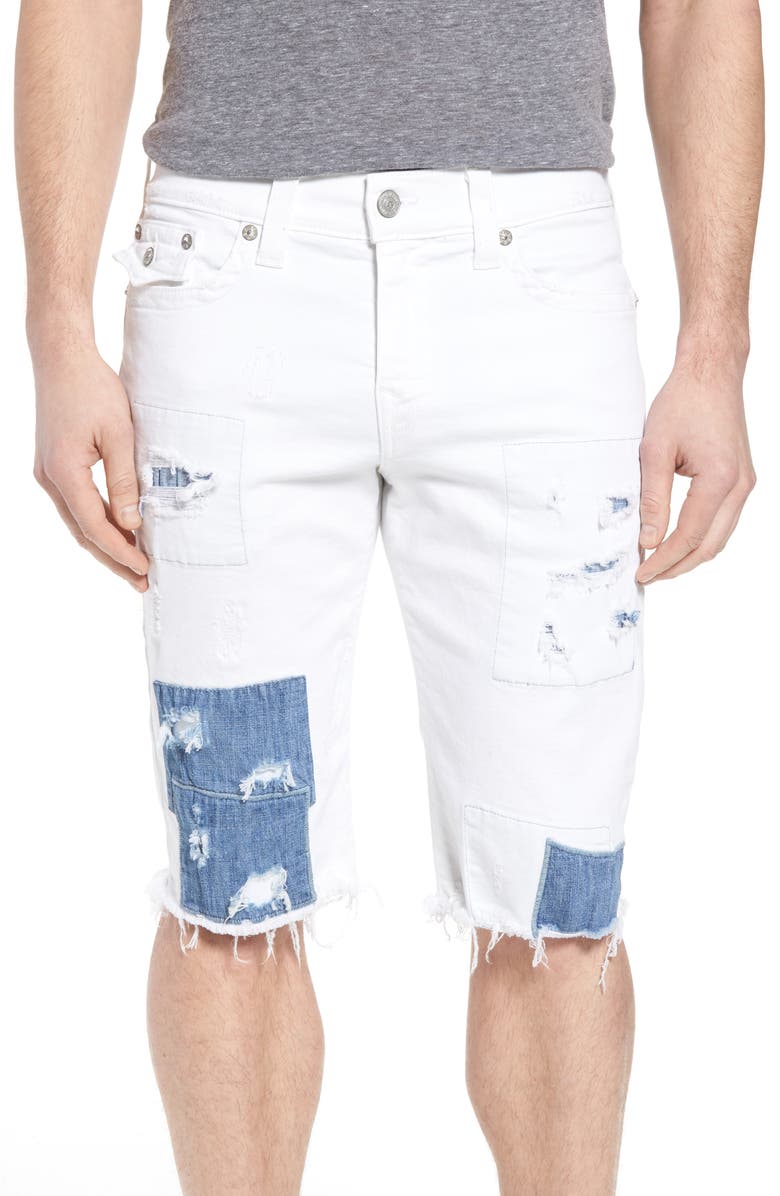 True Religion Brand Jeans Ricky Relaxed Fit Denim Shorts, Main, color, 