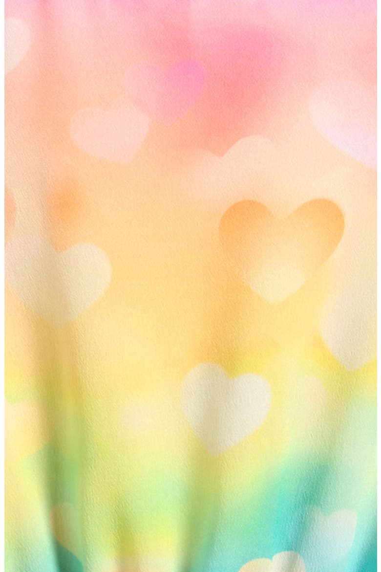 Kids' Colorful Heart Print Romper, Alternate, color, PINK MULTI