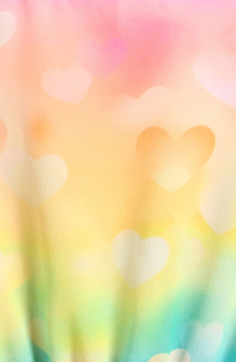 NEXT Kids' Colorful Heart Print Romper, Alternate, color, Pink Multi