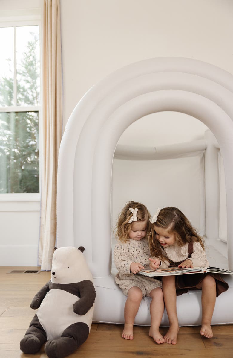 PLAYSMOL Mini Rainbow Bounce House, Alternate, color, White