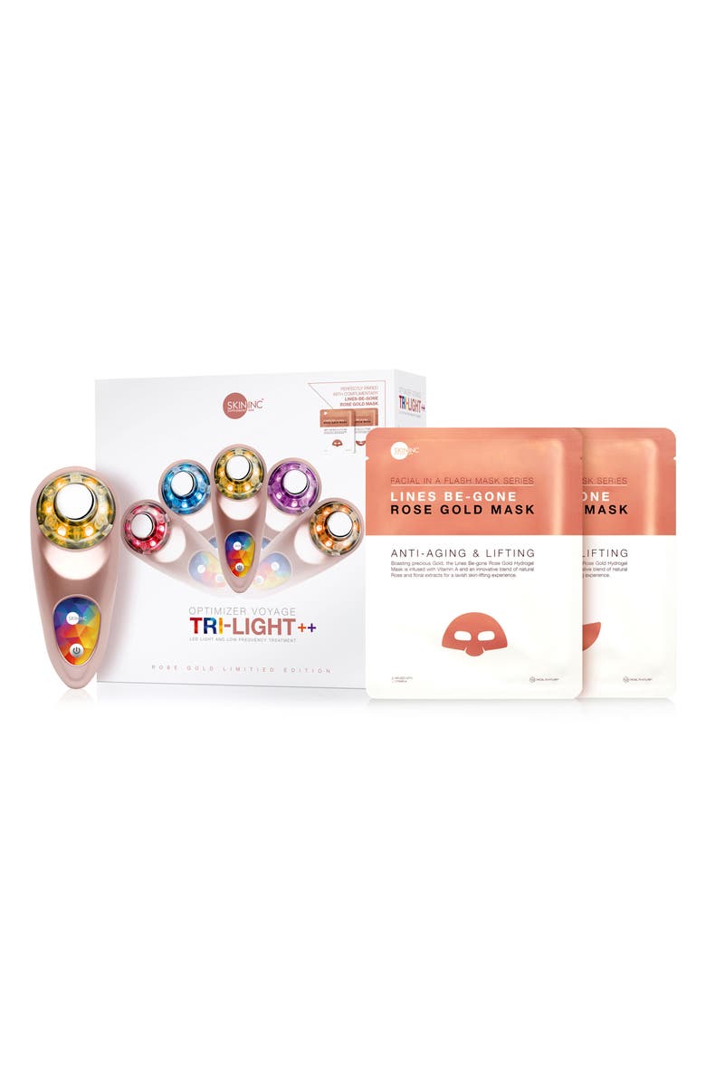 SKIN INC<sup>®</sup> SUPPLEMENT BAR Skin Inc. Rose Gold Optimizer Voyage Tri-Light++ Set, Alternate, color, 