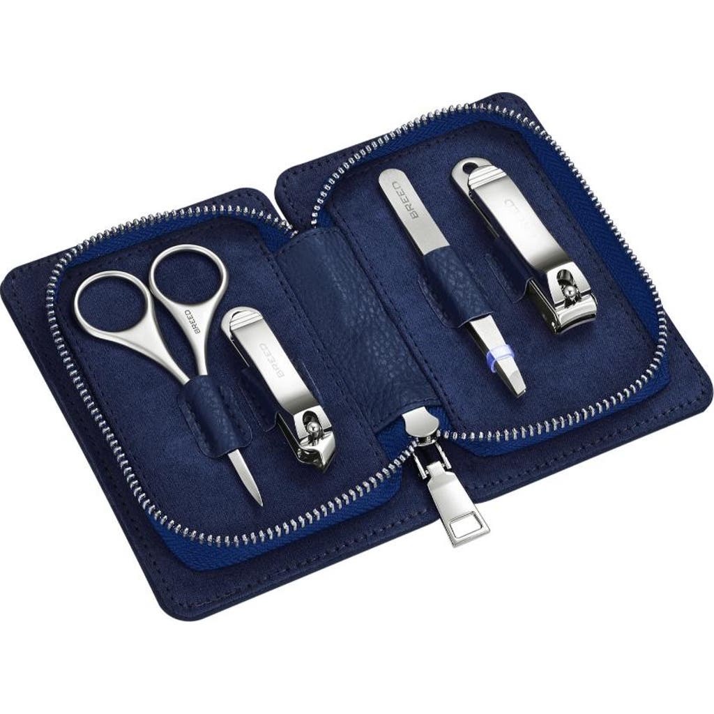 Breed Turbo 4 Piece Surgical Steel Groom Kit In Blue
