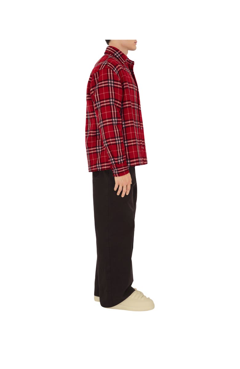 Burberry Check Wool Overshirt, Alternate, color, 