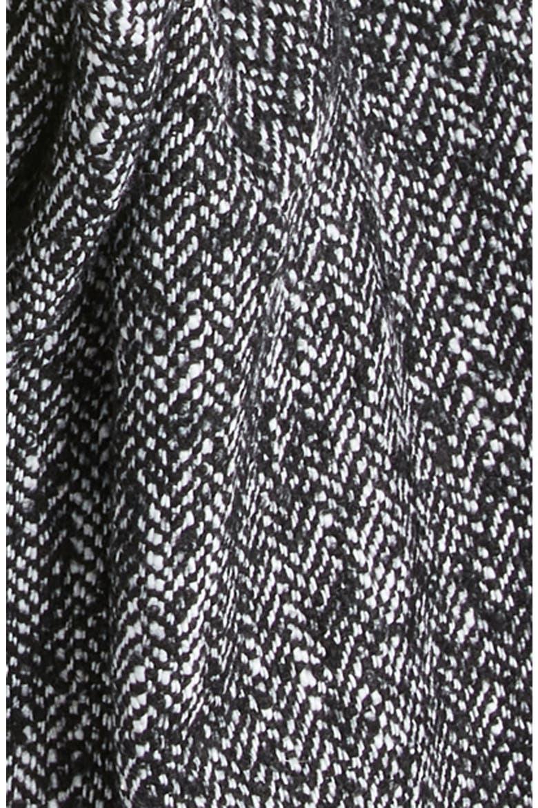 Herringbone Wool Scarf, Alternate, color, DARK GRAY