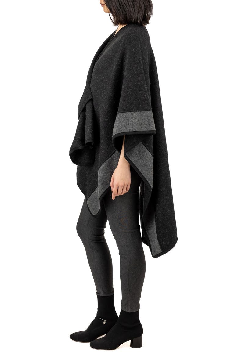 Colorblock Cardigan, Alternate, color, BLACK