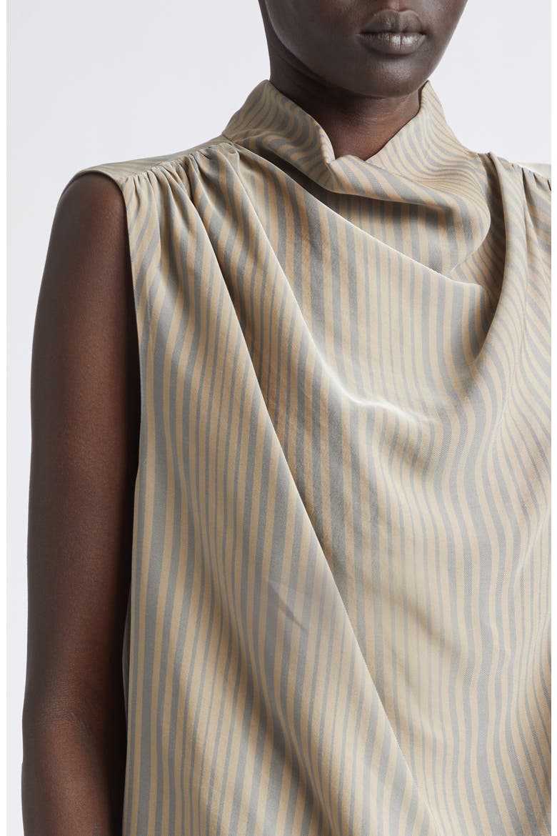 Penny Stripe Sleeveless Draped Top, Alternate, color, TIDAL STRIPE