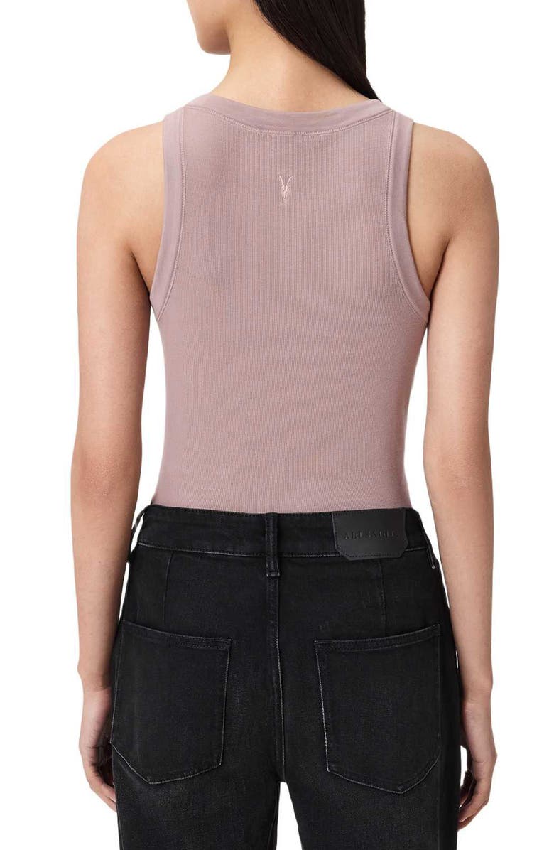 AllSaints Rina Rib Tank, Alternate, color, Dusty Lilac