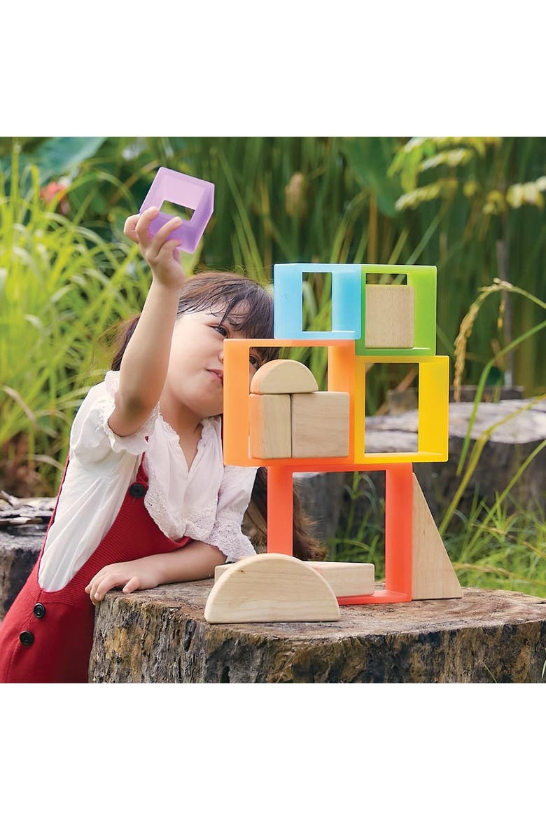 Discovery Squares - Rainbow - 6 Pieces, Alternate, color, Multicolored