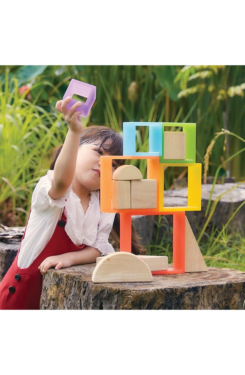 Kaplan Early Learning Company Discovery Squares - Rainbow - 6 Pieces, Alternate, color, Multicolored