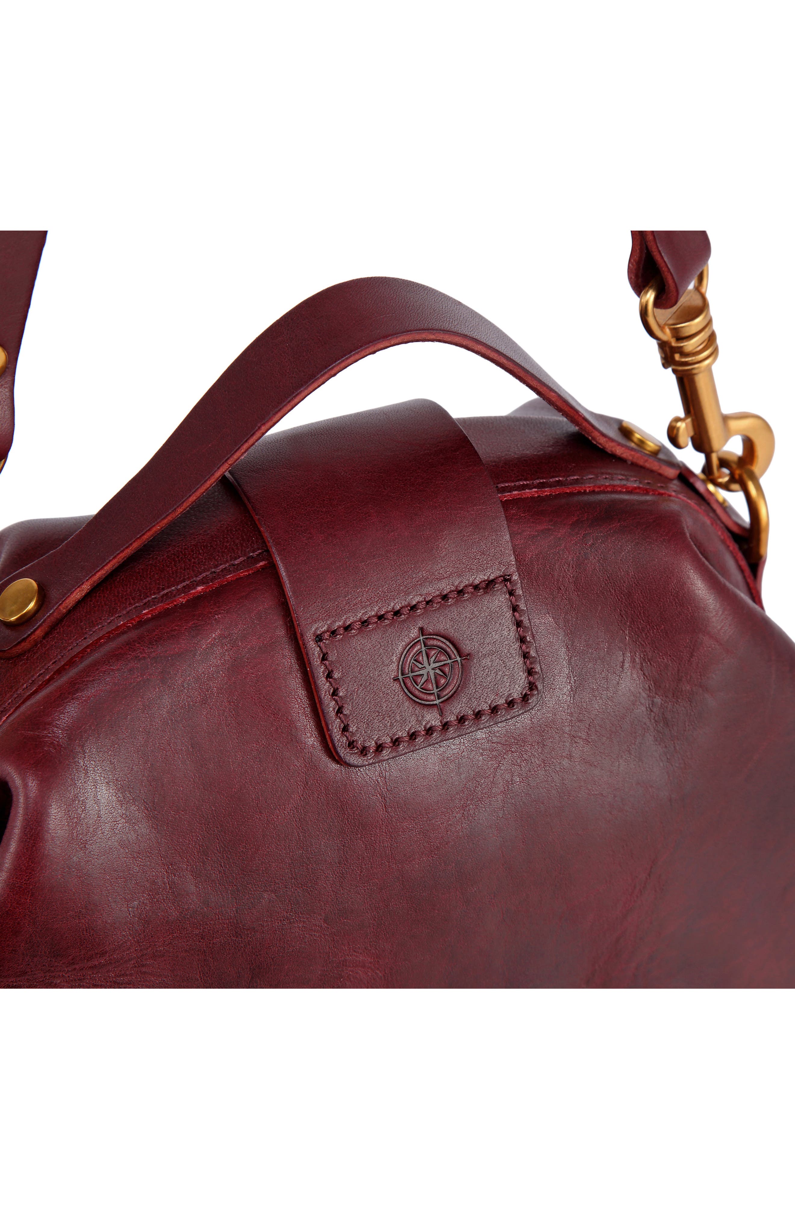 Soul Leather Crossbody Bag, Alternate, color, BURGUNDY