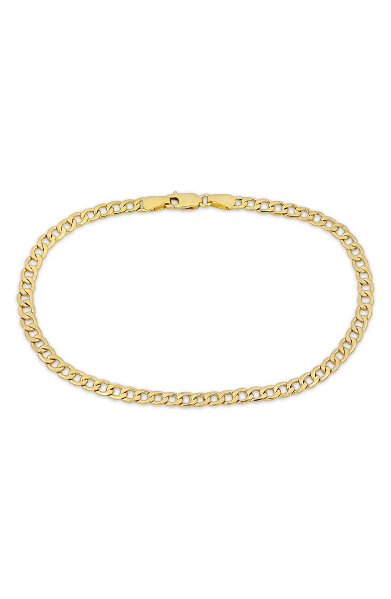 DELMAR Curb Link Bracelet, Main, color, Gold