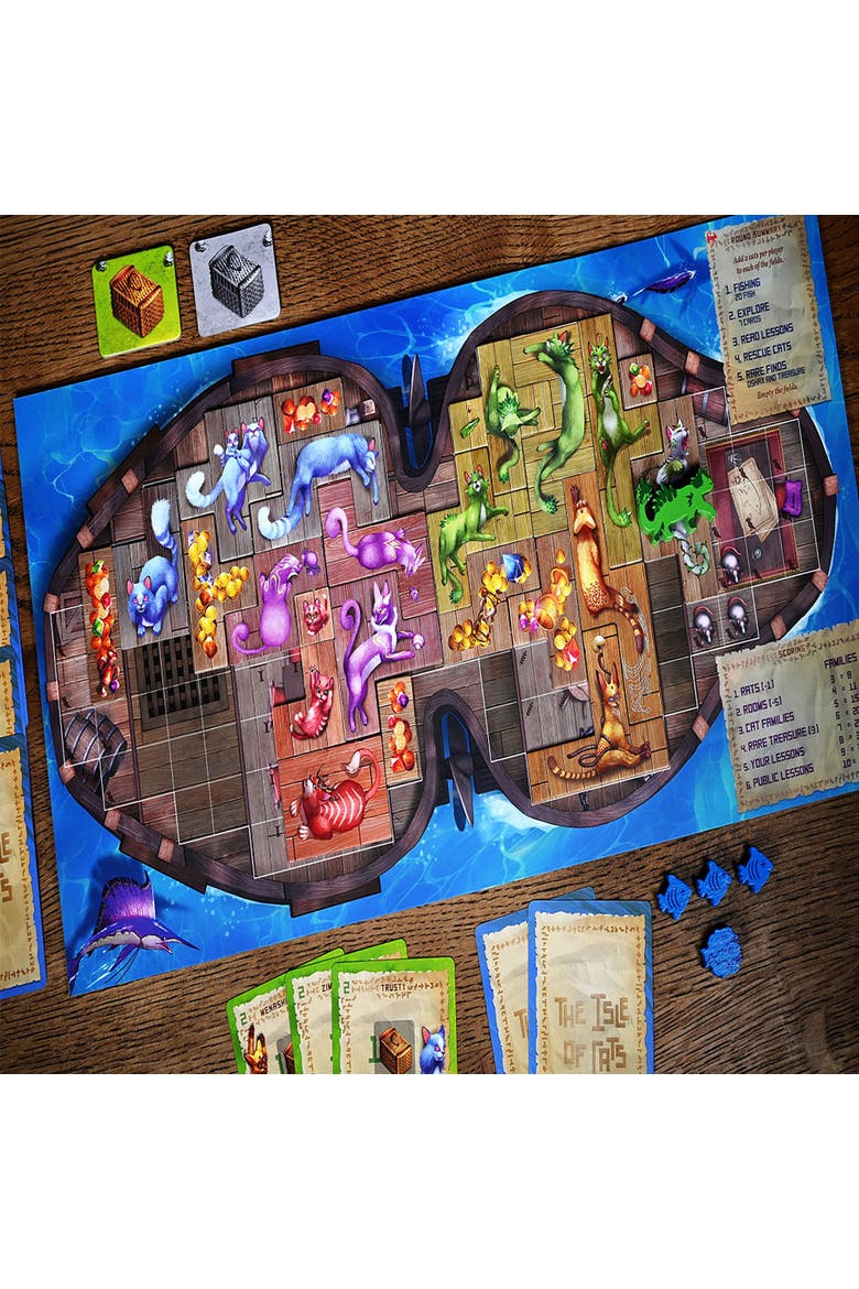 The Isle Of Cats Boat Pack Expansion Boardgame, Ages 8+, Alternate, color, Multicolored