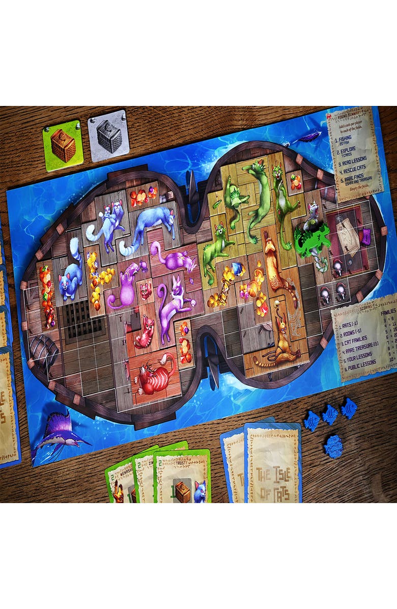 GTS Distribution The Isle Of Cats Boat Pack Expansion Boardgame, Ages 8+, Alternate, color, Multicolored