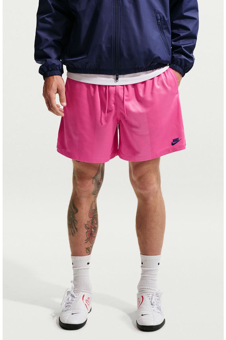 Club Flow Drawstring Shorts, Main, color, PINKSICLE/ GAME ROYAL
