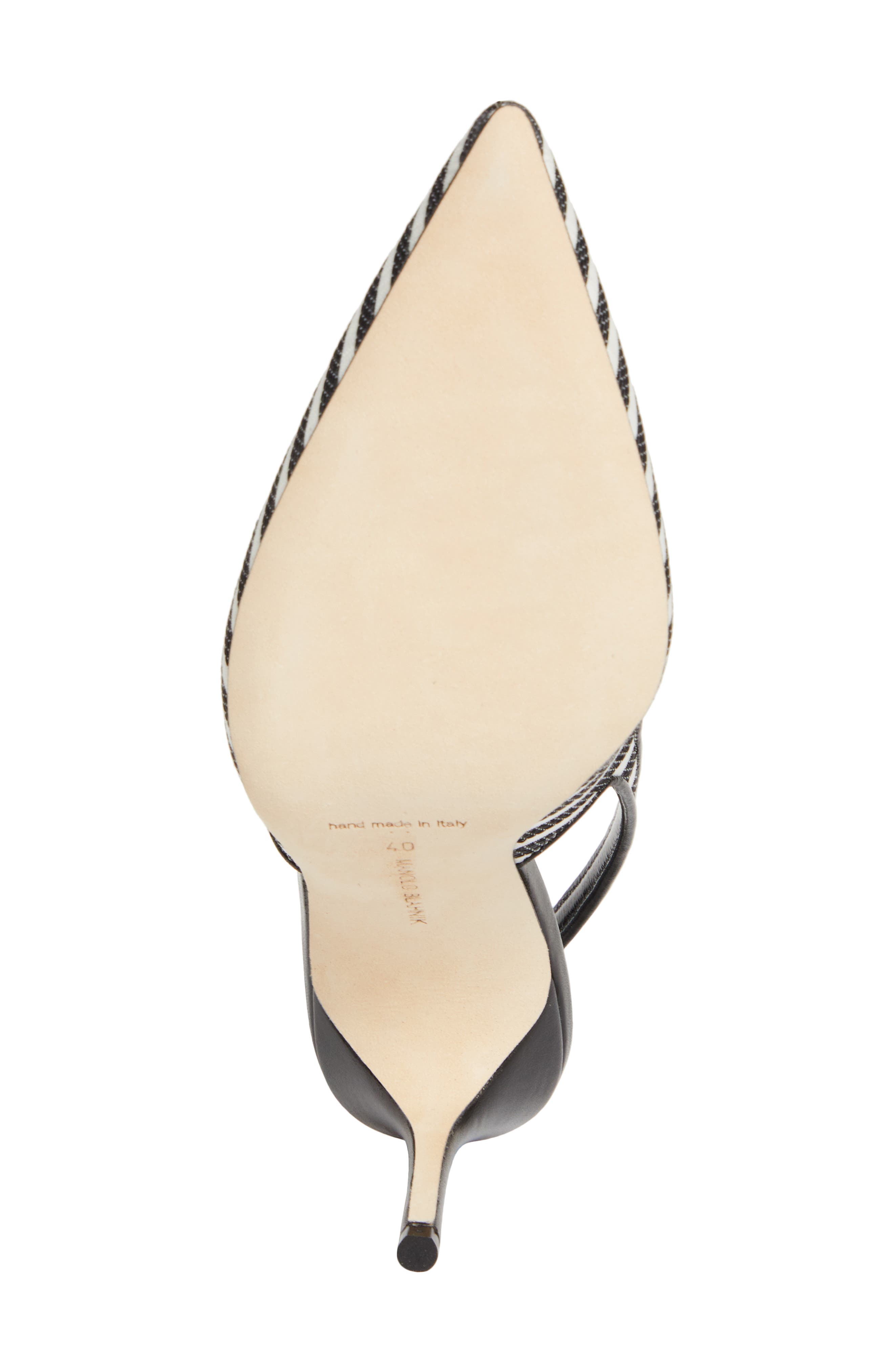 Manolo Blahnik Allurafia Stripe Slingback Pump, Alternate, color, 