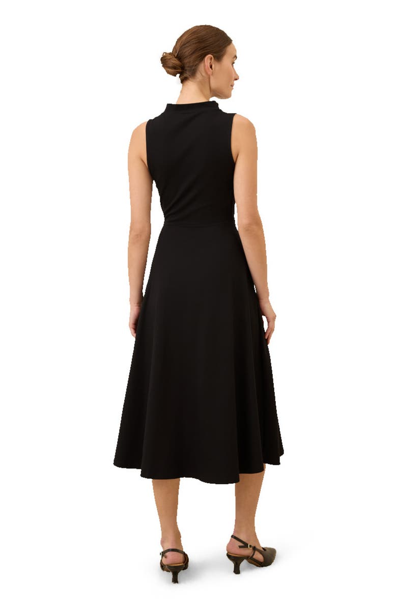 Pact Organic Cotton Fit & Flare Cowl Neck Dress, Alternate, color,