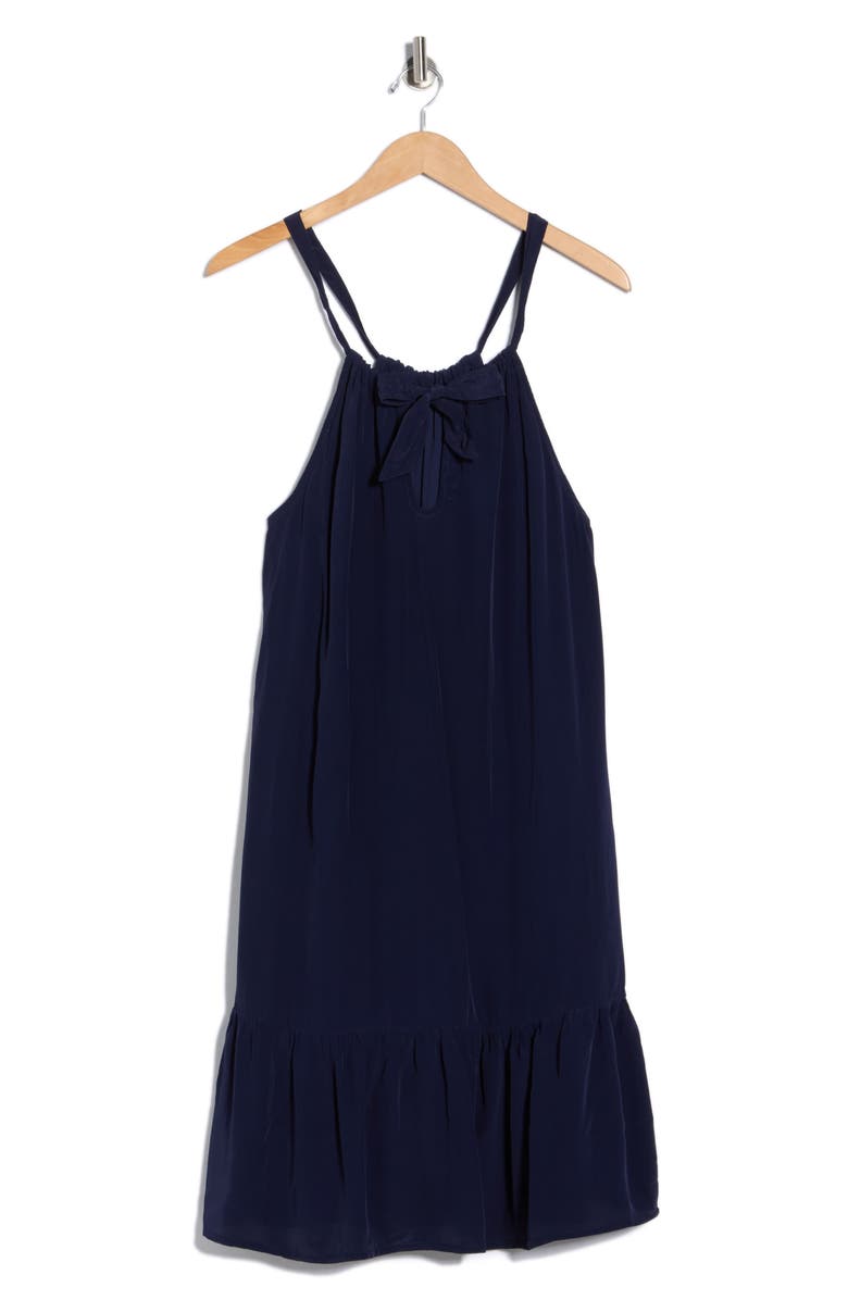 Tommy Bahama Calypso Tiered Crepe Minidress, Main, color, Mare Navy