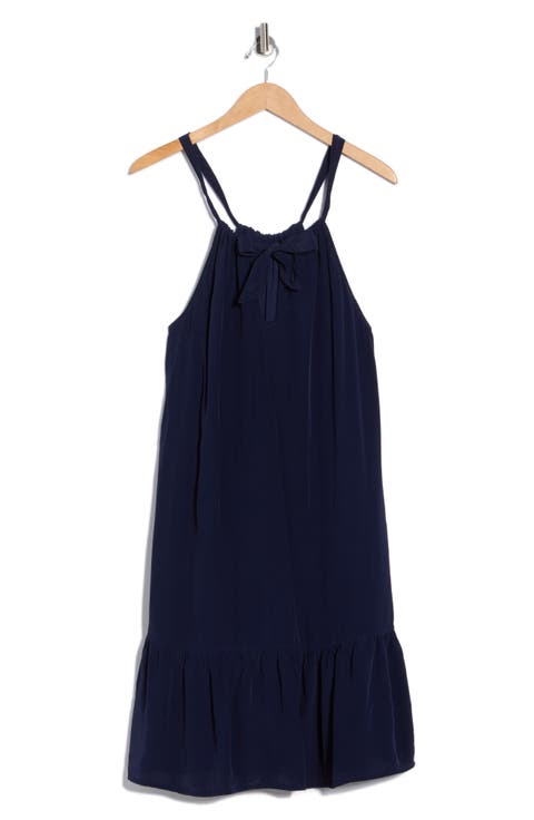 Calypso Tiered Crepe Minidress