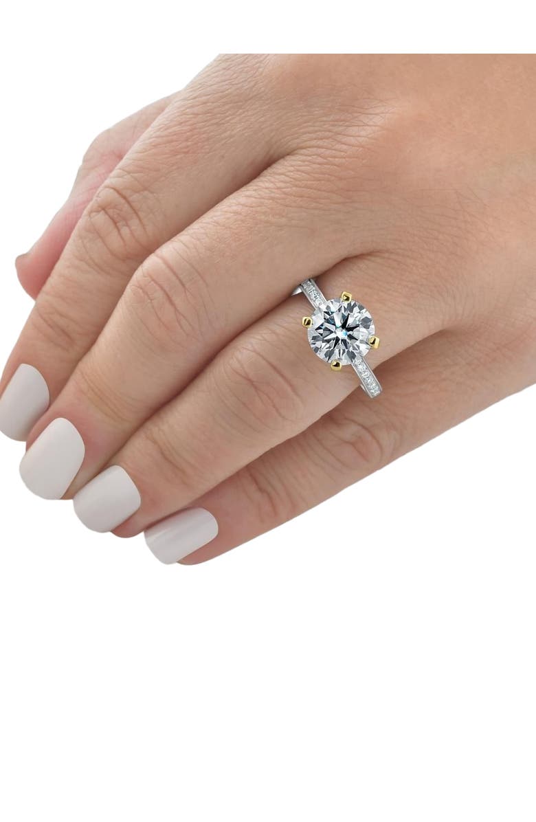 Bliss Diamond Certified 3 1/4Ct Lab Grown Diamond Engagement Ring in 14k Gold, Alternate, color, 