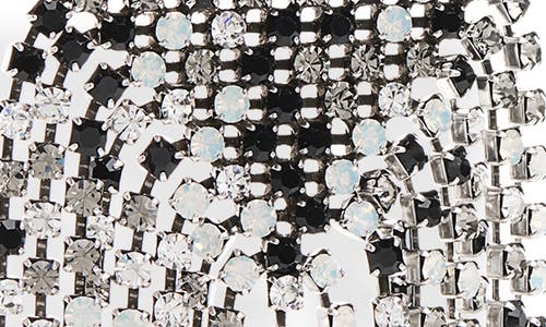 Isabel Marant Faye Crystal-fringe Earrings In Silver