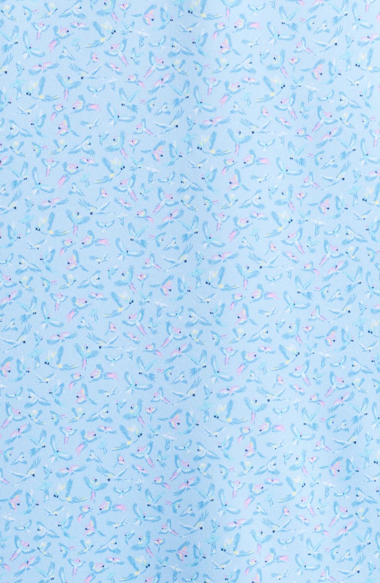 Peter Millar Macaw Stripe Performance Jersey Polo, Alternate, color, Cottage Blue