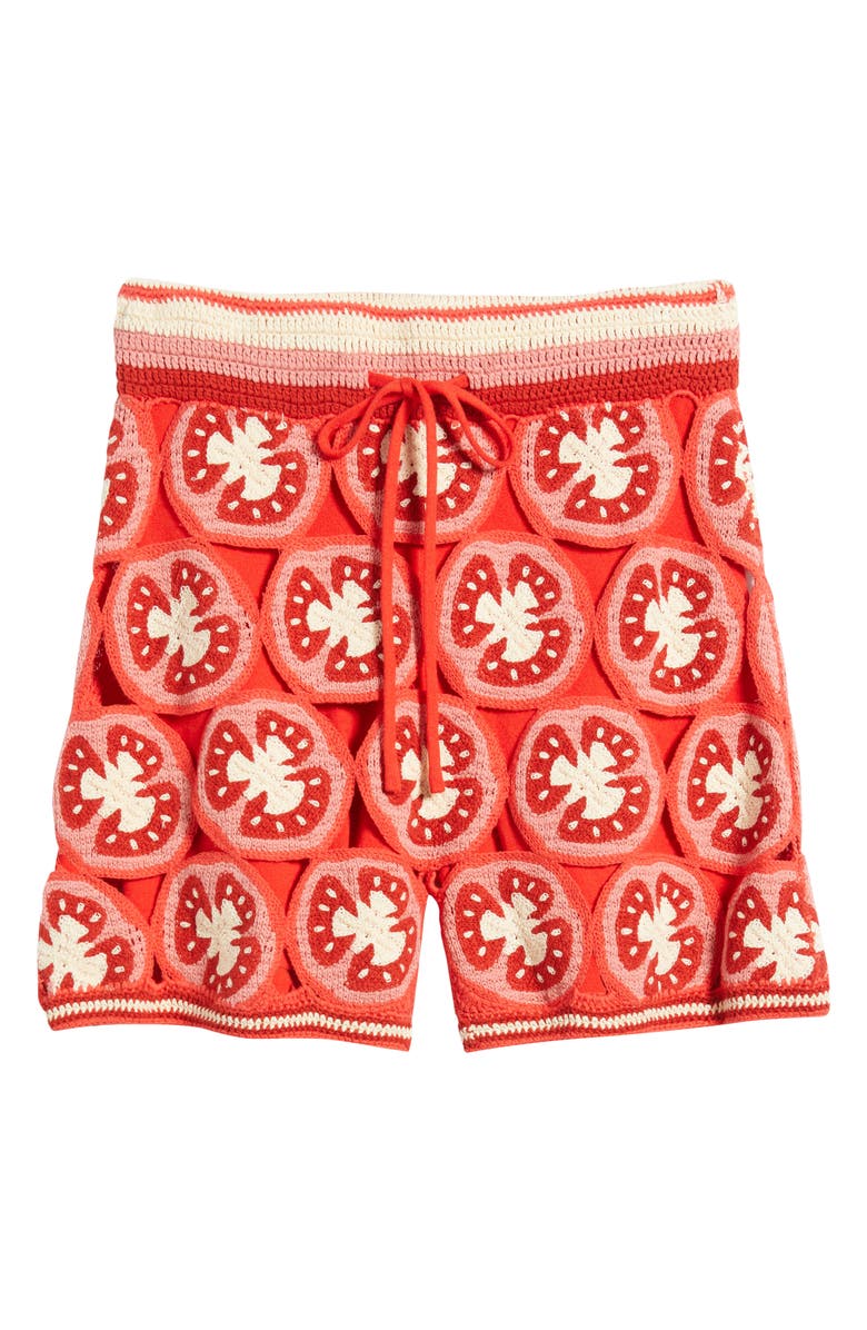 MAVRANS Ciao Medallion Crochet Organic Cotton Shorts, Alternate, color,