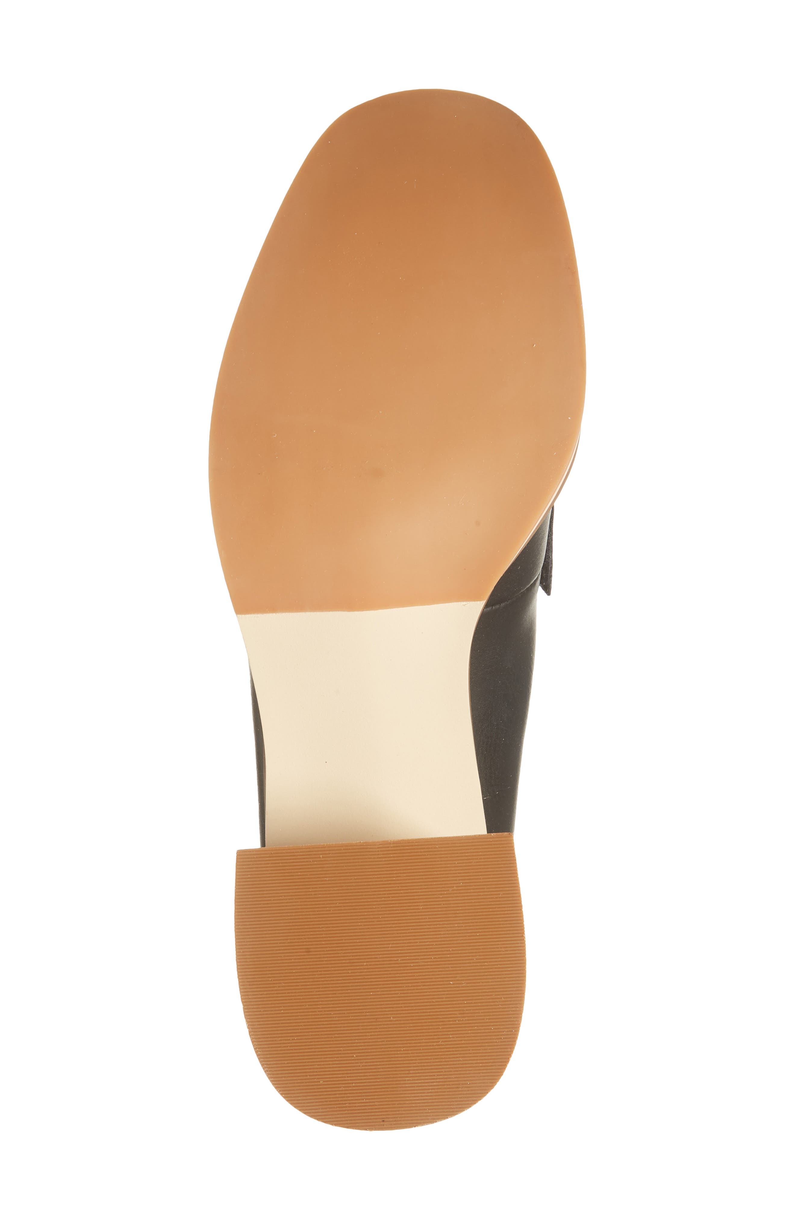 KORKS Camilla Block Heel Loafer, Alternate, color, Black