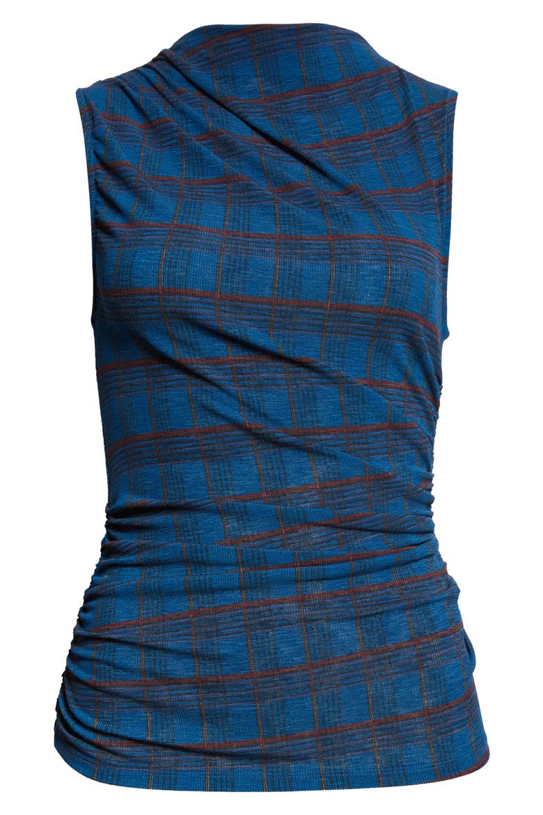 Sylviani Funnel Neck Tank, Alternate, color, TEAL MULTI