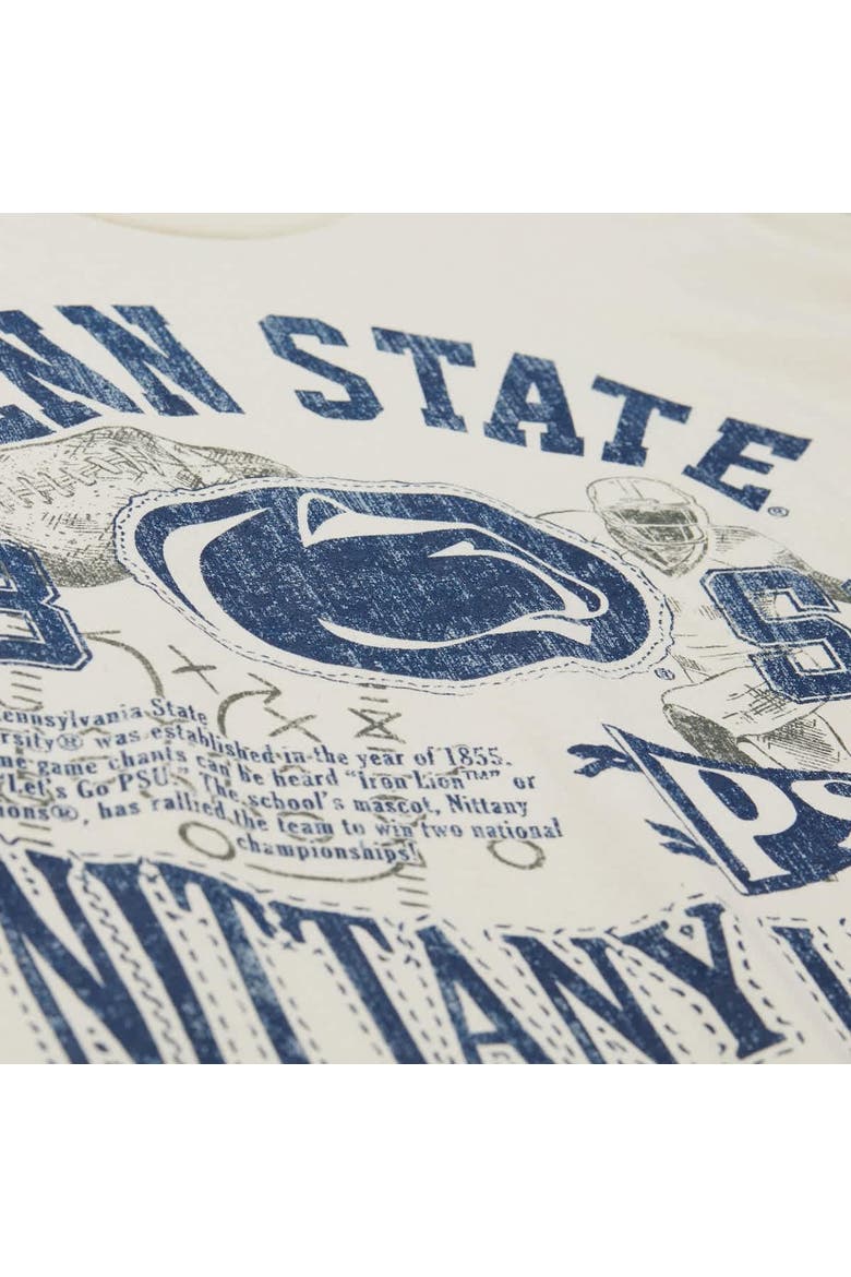 Men's Mitchell & Ness  Cream Penn State Nittany Lions Heritage Scholar T-Shirt, Alternate, color, Cream