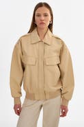LAMARQUE Trevanna | Leather Bomber Jacket