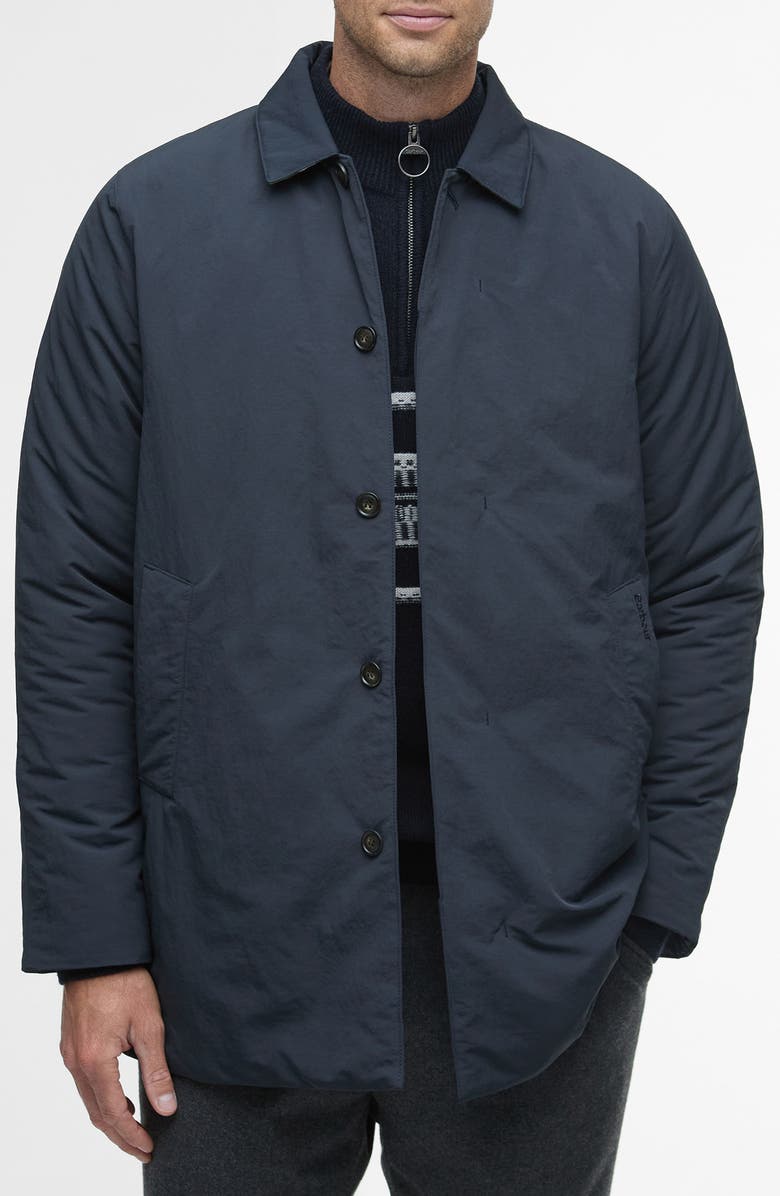 Barbour Wadded Lorden Waterproof Jacket, Main, color, Dark Navy