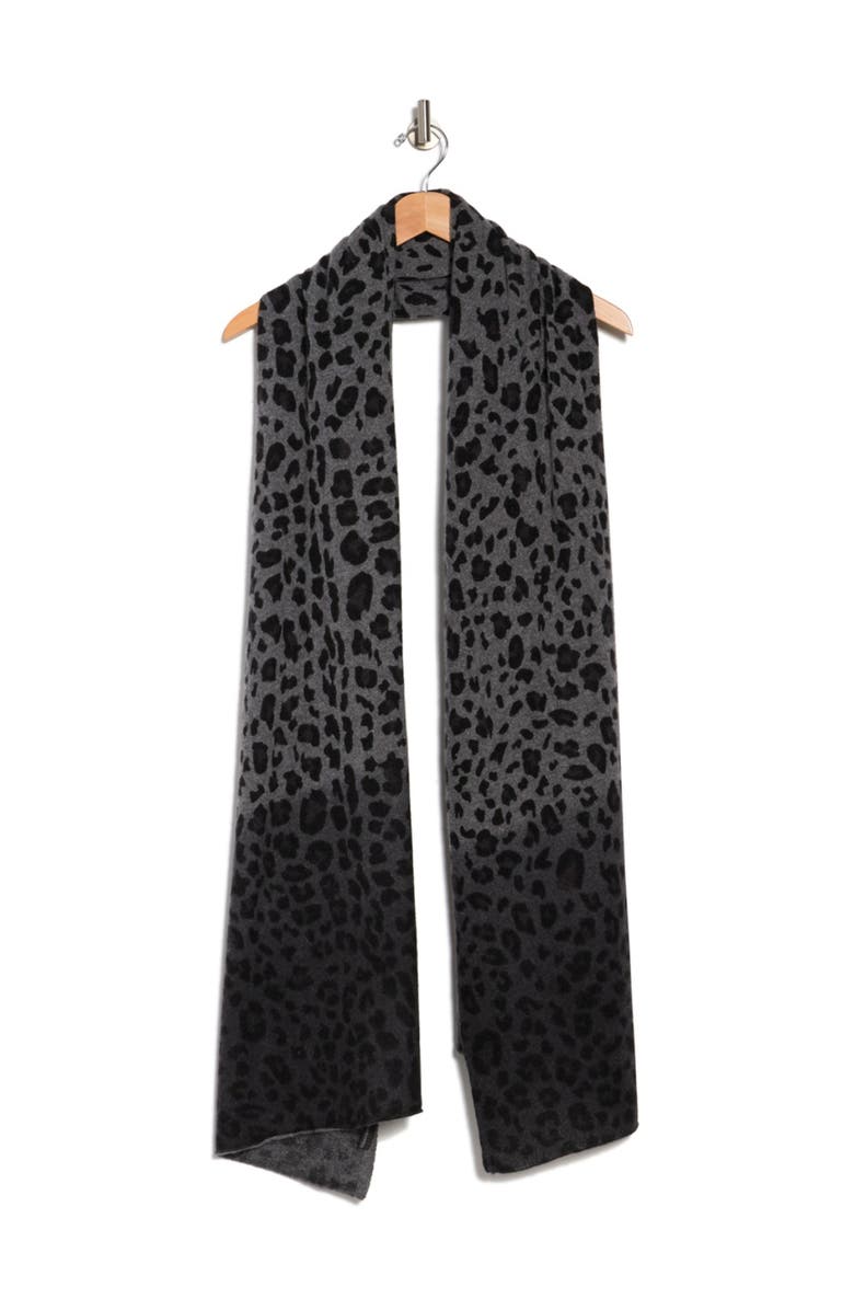 360 CASHMERE Deenah Leopard Cashmere Wrap, Alternate, color, 