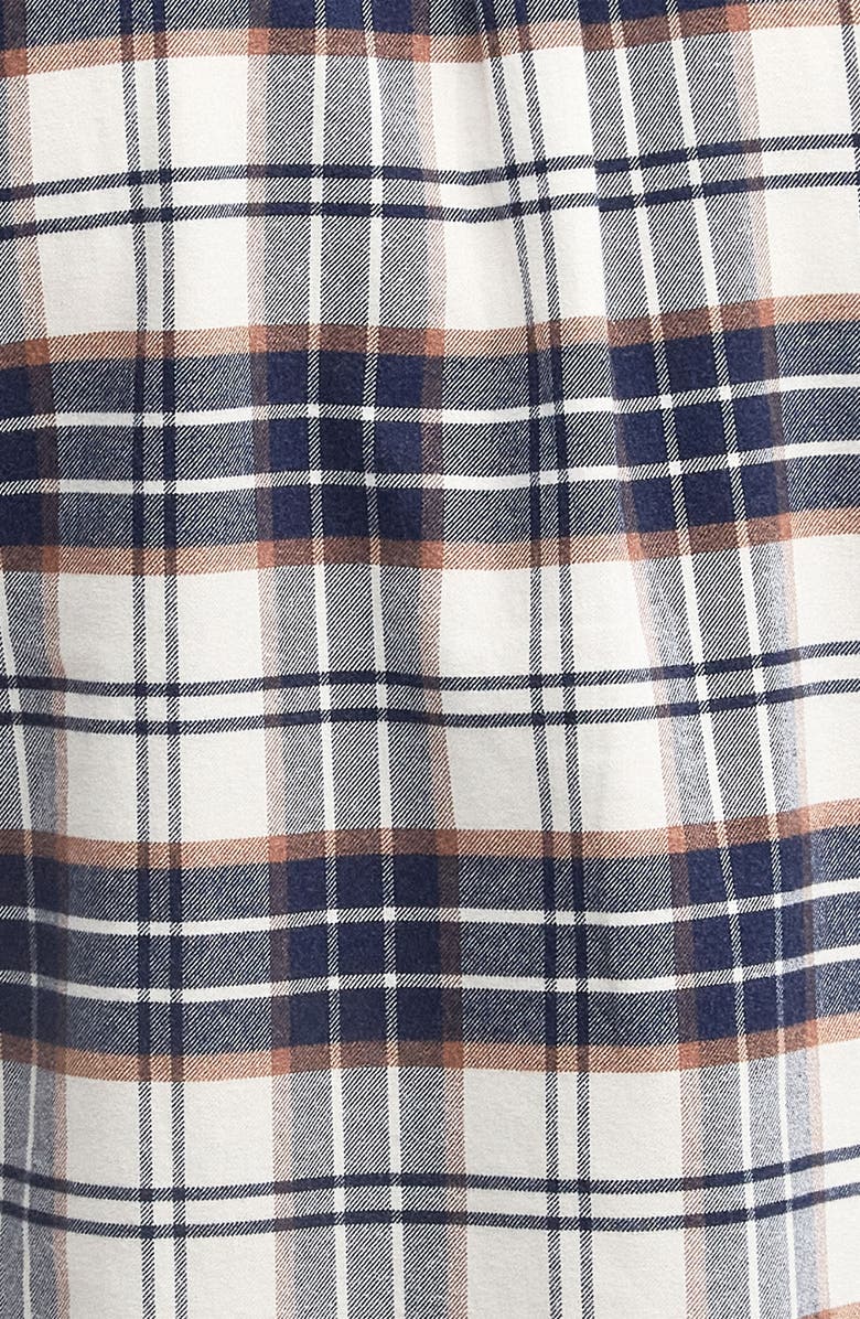 Barbour Portdown Tailored Fit Plaid Button-Down Shirt, Alternate, color, Ecru