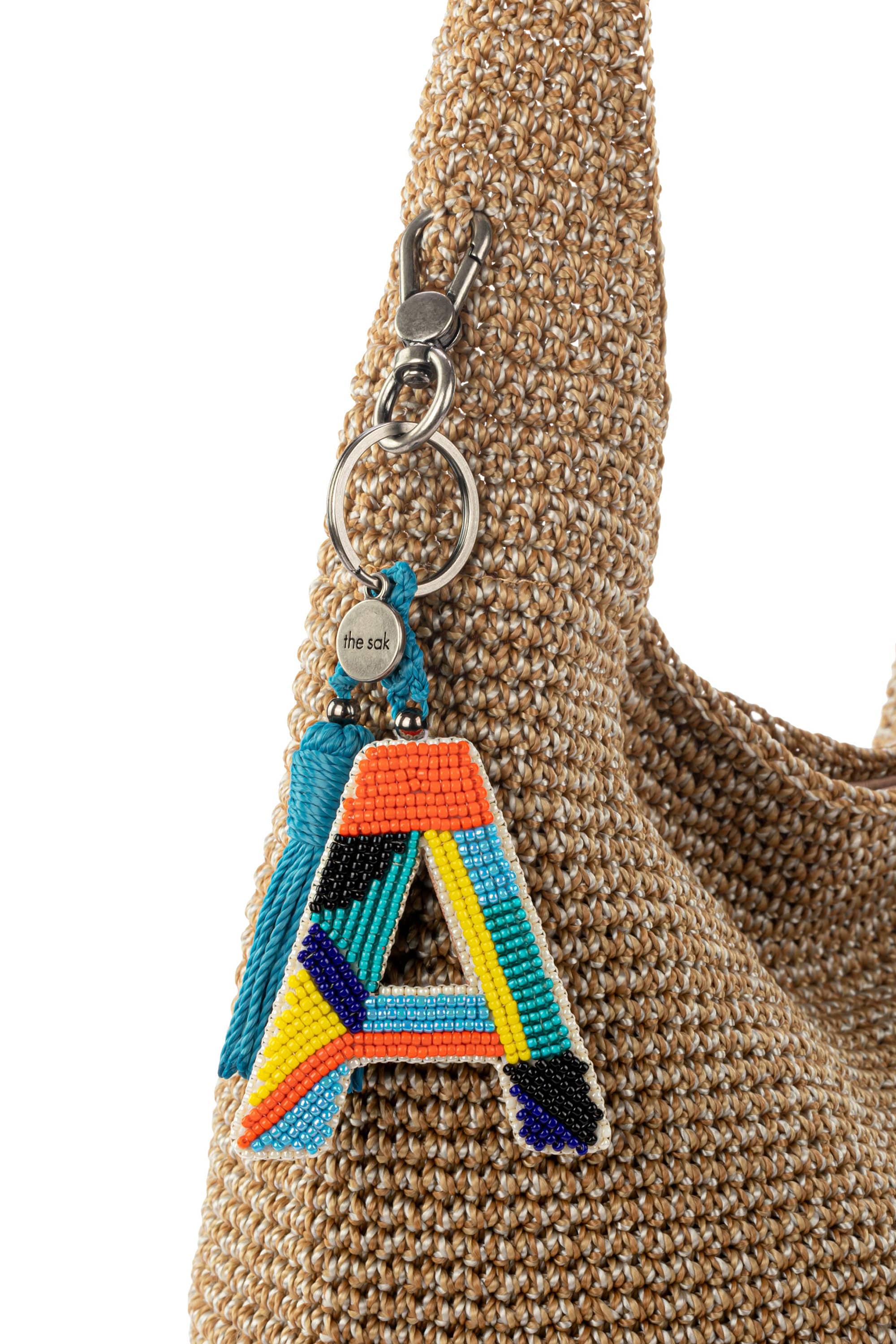 Yarnicharmz Hand Crochet Dangle - Letters, Alternate, color, A