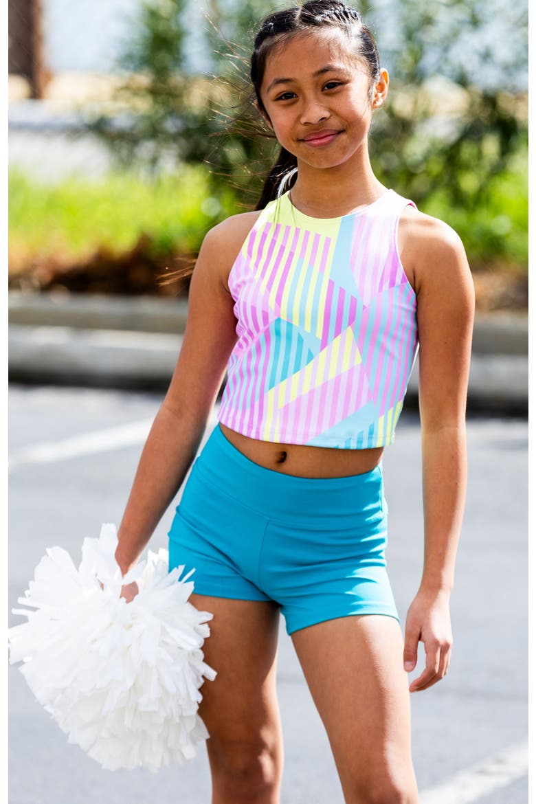 High Waisted Performance Short, Alternate, color, Turquoise