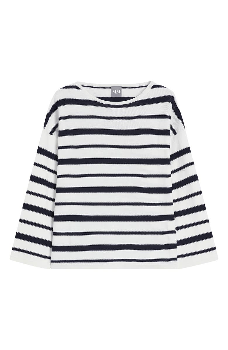 MM by Max Mara Locusta Stripe Sweater, Alternate, color, Optical White